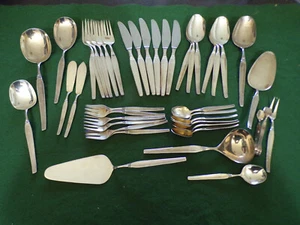 Robbe & Berking ROYAL Tafelbesteck 6 Personen 30 Teile + 12 Vorleger Silber 90 - Picture 1 of 14