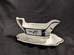 Adam's Lancaster Replacement Gravy Boat & Underplate, White, #22, 9"L- PRE-OWNED - Picture 1 of 17