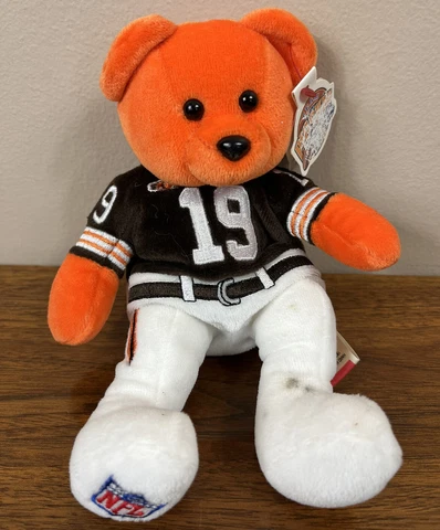 Cleveland Browns Plush Bear 19 BERNIE KOSAR player Bear Team Bears Authentic NFL Cover