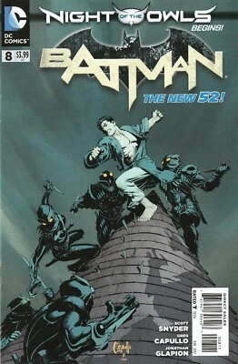 BATMAN #8 (2011) SNYDER / CAPULLO ~ NIGHT OF OWLS BEGINS ~ VF+/ NM - Image 1 of 3
