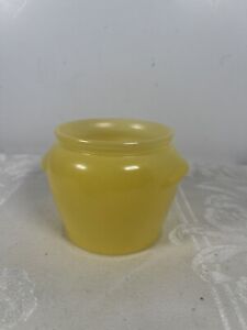 Walkers Honey Whip Old Fashioned Jars Glasbake Farmhouse Vintage Yellow