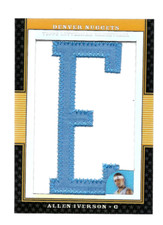 2008-09 Topps Letterman  Allen Iverson Patch #3/5