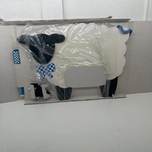Sheep blue black white memo board pen eraser; "Don't Ewe Forget" Avon W/ Box - Picture 1 of 15