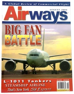 Airways Magazine, August 2005. L-1011 Tankers, US Airways & America West Merger. - Imagen 1 de 4