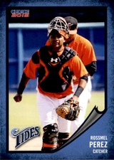 2015 Norfolk Tides Choice #32 Rossmel Perez Caracas Venezuela VZ Baseball Card