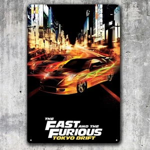 The Fast and the Furious Cars Movie Metal Poster - Collectable Tin Sign -20x30cm - Picture 1 of 5