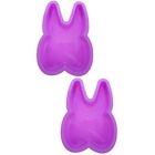 2 Pc Rabbit Candle Molds Bread Tin Non Stick Baking Paper Cup