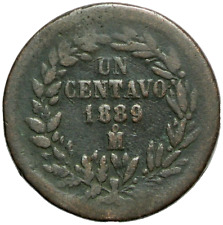 1889 Mexico 1 Centavo Copper #12486