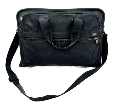 Maletín Tumi 26011D4 Negro Lona Nylon Balístico 17" Laptop Messenger Alpha Foto 1 de 4