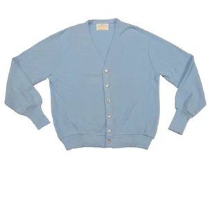 Cárdigan Suéter Vintage Años 60 Jantzen Hombres Grande Bebé Azul Tejido Kurt Cobain EE. UU. - Imagen 1 de 11