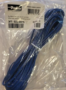 Parker 023-0076 Pipe Surface Temperature Sensor 10k Thermistor 20ft Blue Lead - Picture 1 of 3