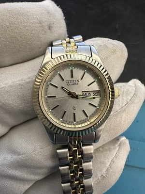 Красивые кварцевые женские часы Citizen GN-4W-S с золотым ремешком - работают отлично! Бесплатная доставка - Изображение 1 из 4