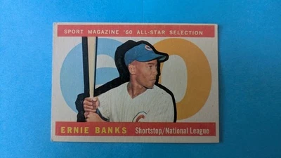 1960 Topps Basball Ernie Banks #560 Sport Magazine All Star Chicago Cubs Foto 1 de 4
