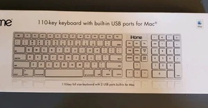 iHome 1 10 Key Keyboard With Built-in USB Ports For Mac - Picture 1 of 2