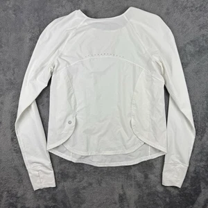 Lululemon Shirt Womens Size 6 Lightweight Stretch Running Long Sleeve Ripstop - Picture 1 of 7