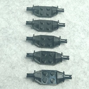 LEGO 47720 Black x5 Plate 2x2 with Wishbone Suspension Arms and Pins 65553 - Picture 1 of 6