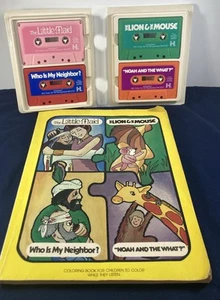 HOSANNA Children's Tapes Series No. 1- 4 Cassettes/Coloring Book Noah, Good Sama - Picture 1 of 12