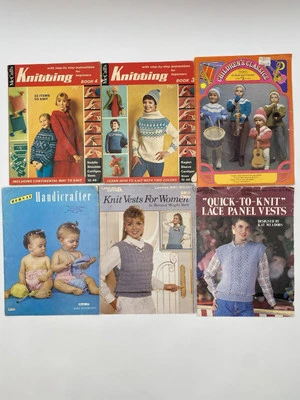 Knitting Vol 4 & 5 Leisure Arts Bernat Knitting Instructions Children Lot Of 6 - Image 1 of 4