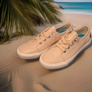 Neu Blowfish Malibu Maxine Kunstleder beige farbig Schnürschuhe Sneaker 8,5 Schuhe - Bild 1 von 19