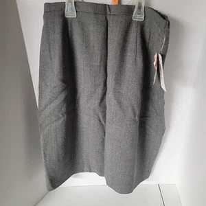 Falda gris para mujer KGR, talla 10, nueva con etiquetas, 100 % lana (pequeño agujero en tela) - Imagen 1 de 5