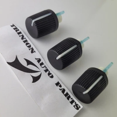 2001-2004 Oldsmobile Alero AC Heater Knob Fan Climate Control Black Set of 3 - Image 1 of 4