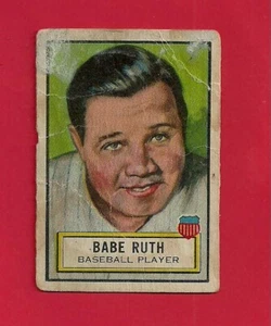 Tarjeta de béisbol de colección 1952 Babe Ruth Topps Look N ver número 15 grado bajo - Imagen 1 de 2