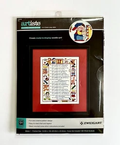 Zweistik SI UN NIÑO VIVE CON Kit de punto de cruz contado por Artiste Nuevo en paquete - Imagen 1 de 7