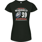 39 Jahre Hochzeitstag 39. Rugby Damen Petite Schnitt T-Shirt