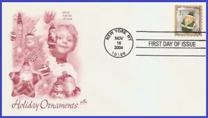 USA5 #3891 U/A ARTCRAFT FDC Green Santa Ornament - Picture 1 of 1