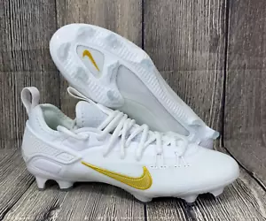 Nike Huarache 9 Elite Low LAX Lacrosse Cleats White Gold FD0089-100 Men Sz 11.5 - Picture 1 of 11