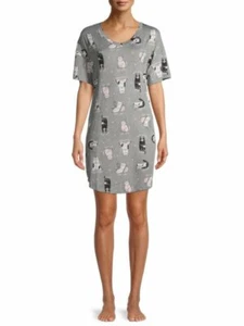 SECRET TREASURES WOMENS NIGHTGOWN KITTY CAT THEME SO SOFT L XL - Picture 1 of 6