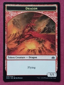 Magic The Gathering PLANECHASE ANTHOLOGY PCA DRAGON SAPROLING TOKEN card MTG - Picture 1 of 2