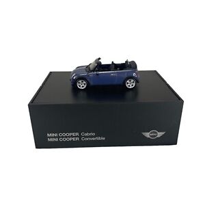 BMW Dealer Display Model 1:43 Diecast Mini Cooper Cabrio Convertible Blue