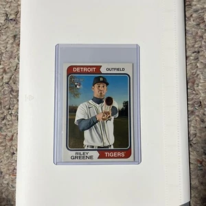 2023 Topps Heritage Riley Greene Oversized 1974 Baseball Box Topper RC #OB-RG - Picture 1 of 1