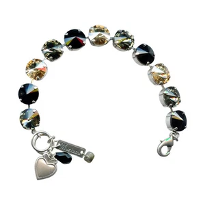 Mariana Bracelet Fabulous Black Diamond, Jet, & Honey Amber Austrian Crystals... - Picture 1 of 3