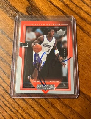 Auto GERALD WALLACE 🔥🔥👑 SACRAMENTO KINGS SIGNED CARD Upper Deck All Star - Image 1 of 2