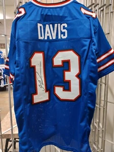 Buffalo Bills Gabriel Gabe Davis Signed Custom Blue Jersey Size XL JSA COA BUF - Picture 1 of 2