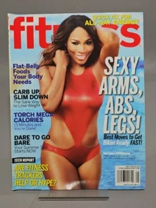 FITNESS Magazine May 2014 Serena Williams Sexy Arms Abs Legs Flat Belly Trackers - Picture 1 of 2