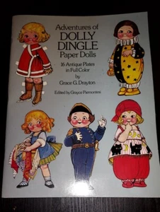 Adventures of Dolly Dingle Paper Dolls: 16 Antique Plates in Full Color - Picture 1 of 2