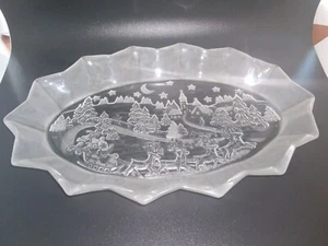 Mikasa SA958/347 Silent Night Crystal 12" Oval Sweet Dish - Picture 1 of 3