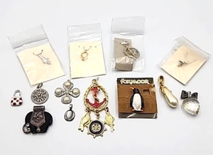Lot of 13 Vintage Mixed Metal Necklace Charms – Pre‑Owned Collectibles - Picture 1 of 3