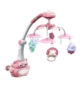 Baby Musical Bed Bell Kid Crib Musical Mobile Music Gift Rattle Toy With Remote - Picture 1 of 4