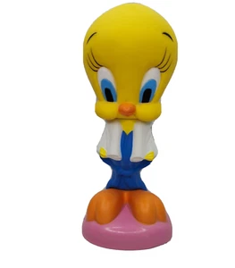 Vintage Tweety Bird Bubble Bath Bottle 90's LOONEY TUNES Plastic Soft Vinyl - Picture 1 of 12