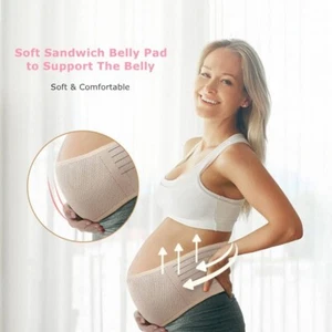 Maternity Support Belt Waist Abdomen Pregnant Belly Band Tummy Back Brace Relief - Picture 1 of 10