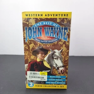 The Best Of John Wayne VHS Tape Triple Feature Collection - SEALED - Picture 1 of 4