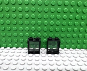 Lego 2 Black 1x2x2 Window Frame with trans clear Lens NEW - Picture 1 of 1