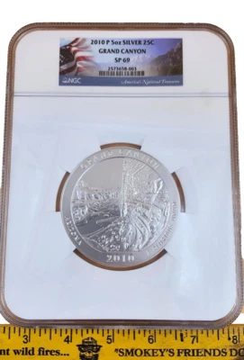 5 oz ATB America The Beautiful Grand Canyon National Park SP69 NGC - Image 1 of 3
