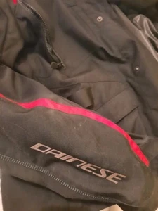 Giacca Moto da uomo In Tessuto D-Dry Dainese Nero Rosso TG. 56 - Foto 1 di 8