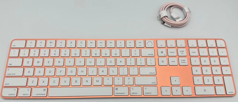 Orange Apple Magic Keyboard W/Touch ID & Numeric Keypad (10 key) A2520 MMMR3LL/A - Image 1 of 4