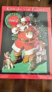 Vintage 2001 Hallmark Coca Cola Santa Christmas Jigsaw Puzzle Sealed Box 60 - Picture 1 of 3